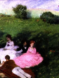 Picnic en mayo (detalle), 1873
